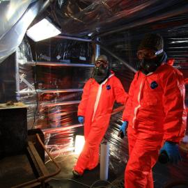 2008-09 'Terra Nova' hut, Galley stove (012)