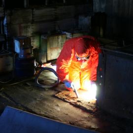 2008-09 'Terra Nova' hut, Galley stove (047)