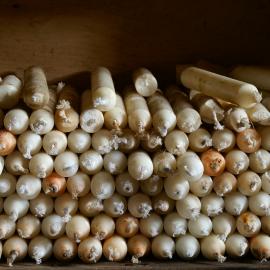 2007 Stacked candles inside Shackleton's 'Nimrod' hut, Cape Royds