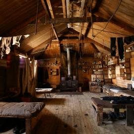 2007 Main space inside Shackleton's 'Nimrod' hut, Cape Royds