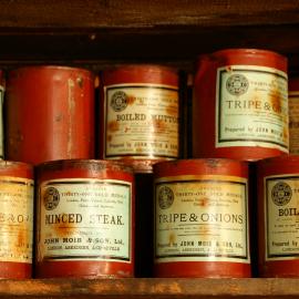 2007 Tinned provisions in Shackleton's 'Nimrod' hut, Cape Royds