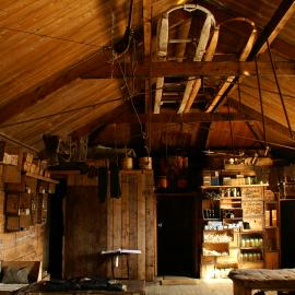 2007 Main space inside Shackleton's 'Nimrod' hut, Cape Royds
