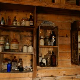 2007 Medicines on shelves inside Shackleton's 'Nimrod' hut