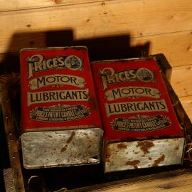 2007 Oil cans inside Shackleton's 'Nimrod' hut, Cape Royds