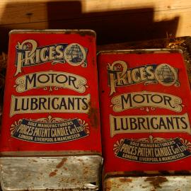 2007 Oil cans inside Shackleton's 'Nimrod' hut, Cape Royds