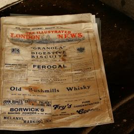 2007 'The Illustrated London News' inside Shackleton's 'Nimrod' hut