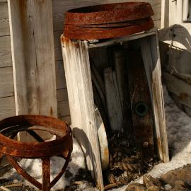 2007 Remains of a Speights barrel, Cape Royds