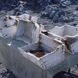 2007 Fodder boxes ready for repair, Cape Royds