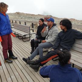 Morning korero at Mueller Hut (003)