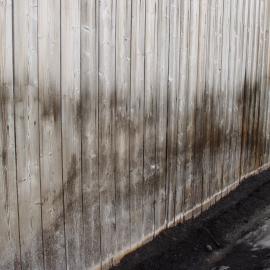 2007 Damaged cladding before repair at Shackleton's 'Nimrod' hut