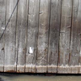 2007 Damaged cladding marked for repair, Cape Royds