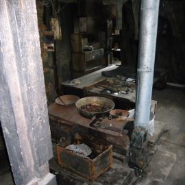2008 Blubber stove in the stove area inside Scott's 'Discovery' hut