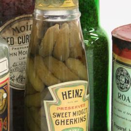 2007 Heinz Sweet Midget Gherkins bottle