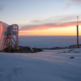 2007 Last sunset for the winter from Scott Base