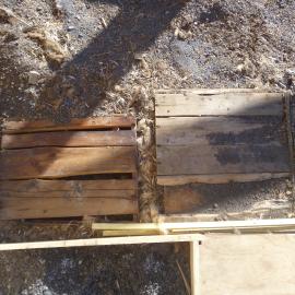 2010-11 Boxes excavated to ground level in the Stables, Cape Royds