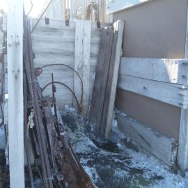 2010-11 Latrine area of Shackleton's 'Nimrod' hut, Cape Royds