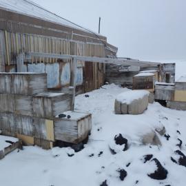 Stables area, north side of Shackleton's 'Nimrod' Hut 