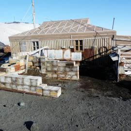North elevation, Shackleton's 'Nimrod' Hut