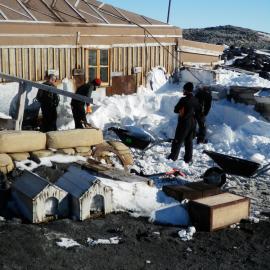 Snow mitigation at Shackleton's 'Nimrod' Hut