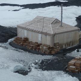 Southeast aspect, Shackleton's 'Nimrod' Hut 