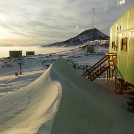 Low sun on Scott Base