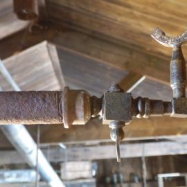 Acetylene lamp tap after repair