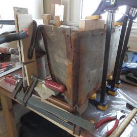 Cape Evans Bulkhead box repair underway (002)