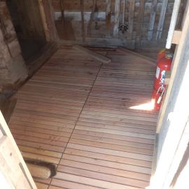 Duck boards after repair, Scott's 'Terra Nova' Hut