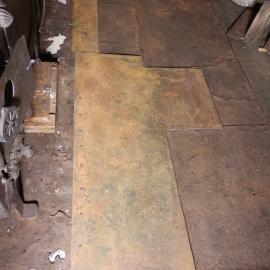Asbestos removal, stove in Scott's 'Terra Nova' Hut