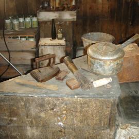 Asbestos removal, stove in Scott's 'Terra Nova' Hut (014)