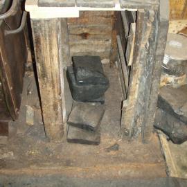 Asbestos removal, stove in Scott's 'Terra Nova' Hut (016)