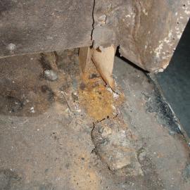 Asbestos removal, stove in Scott's 'Terra Nova' Hut (022)