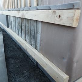 Installing foam and pine rails, Shackleton's 'Nimrod' Hut