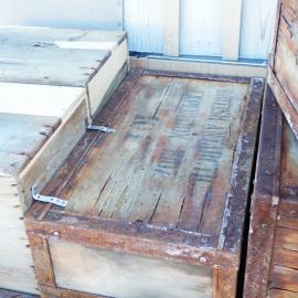 Venesta cases and flour boxes, Shackleton's 'Nimrod' Hut 