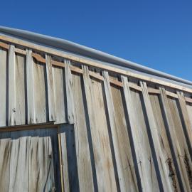 Blocking installed, Scott's 'Terra Nova' Hut