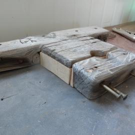 Repaired bracket section from Scott's 'Terra Nova' Hut 