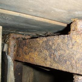 Bed frame and bunk in Scott's 'Terra Nova' Hut 