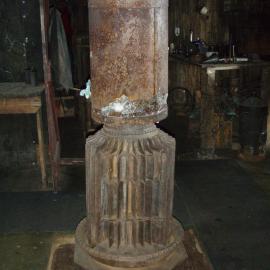 Water melter fitted atop Gurney's patent stove