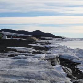 2013-14 AHT field camp and Scott's 'Terra Nova' hut, Cape Evans