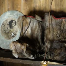 2013-14 Pair of Finnesko boots inside Scott's 'Terra Nova' hut, Cape Evans
