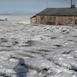 2013-14 South wall of Scott's 'Terra Nova' hut, Cape Evans