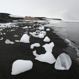 2013-14 Ice formations near Scott's 'Terra Nova' hut, Cape Evans