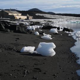 2013-14 Ice formations near Scott's 'Terra Nova' hut, Cape Evans