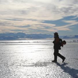 2013-14 Josiah Wagener and Lizzie Meek on a walk
