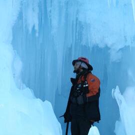 2013-14 Josiah Wagener in an ice cave