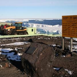2013-14 AA sign at Scott Base