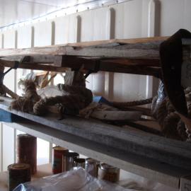 2013-14 Artefacts in storage in a container, Scott Base (001)