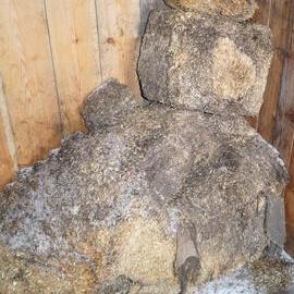2013-14 Location image, fodder bales, Scott's 'Discovery' hut, Hut Point (003)