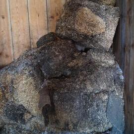 2013-14 Location image, fodder bales, Scott's 'Discovery' hut, Hut Point (005)