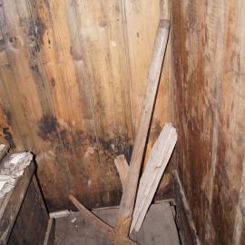 2013-14 Location image, pick axe, Scott's 'Discovery' hut, Hut Point
